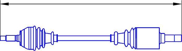 Sercore 12424A - Drive Shaft autospares.lv