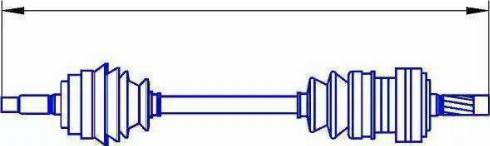 Sercore 22678 - Drive Shaft autospares.lv