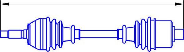 Sercore 12837A - Drive Shaft autospares.lv