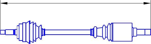 Sercore 12718 - Drive Shaft autospares.lv