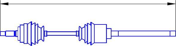 Sercore 221005 - Drive Shaft autospares.lv