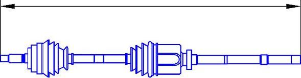 Sercore 12839A - Drive Shaft autospares.lv