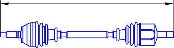 Sercore 12511 - Drive Shaft autospares.lv