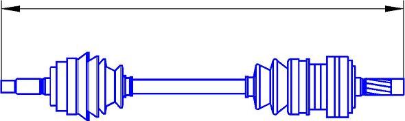 Sercore 12657 - Drive Shaft autospares.lv