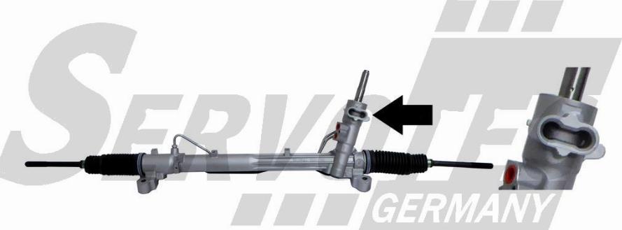 SERVOTEC STSR247LREP - Steering Gear autospares.lv