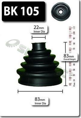 Shaftec BK105 - Bellow, drive shaft autospares.lv