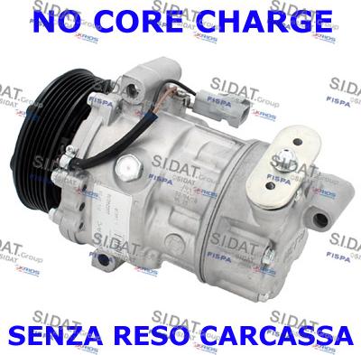 Sidat 1.1441R - Compressor, air conditioning autospares.lv