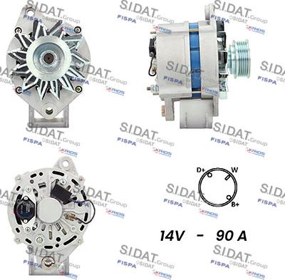 Sidat A12BH0916A2 - Alternator autospares.lv