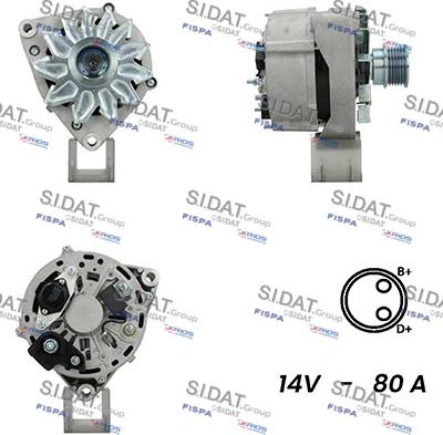 Sidat A12BH0929A2 - Alternator autospares.lv