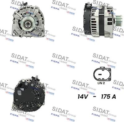 Sidat A12BH0974 - Alternator autospares.lv