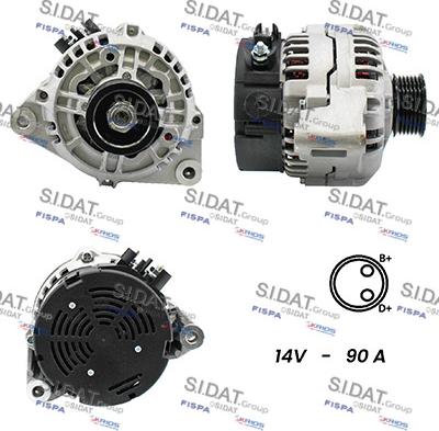 Sidat A12BH0410A2 - Alternator autospares.lv