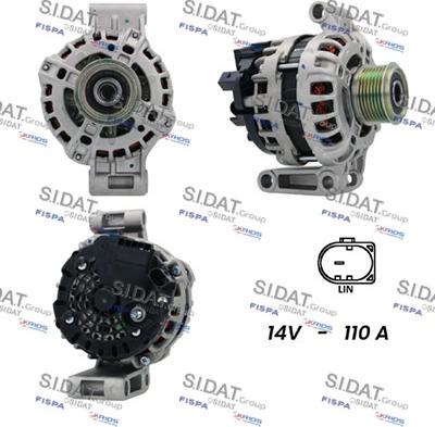 Sidat A12BH0590 - Alternator autospares.lv