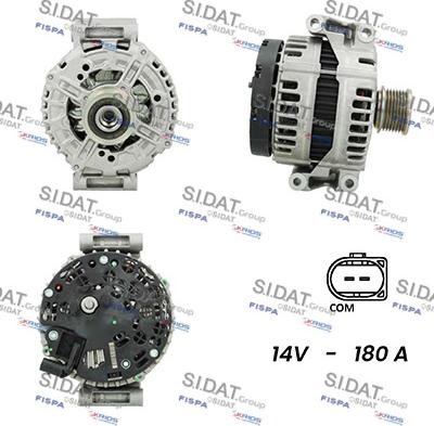 Sidat A12BH0560AS - Alternator autospares.lv