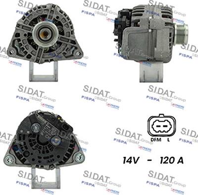 Sidat A12BH0646A2 - Alternator autospares.lv