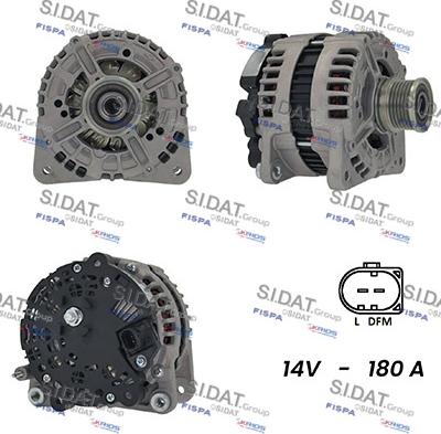 Sidat A12BH0098A2 - Alternator autospares.lv