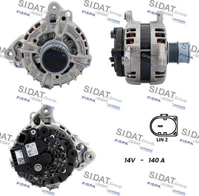 Sidat A12BH0097 - Alternator autospares.lv