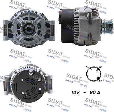 Sidat A12BH0082A2 - Alternator autospares.lv