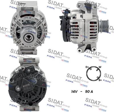 Sidat A12BH0082 - Alternator autospares.lv