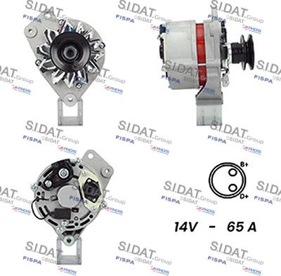 Sidat A12BH0129A2 - Alternator autospares.lv