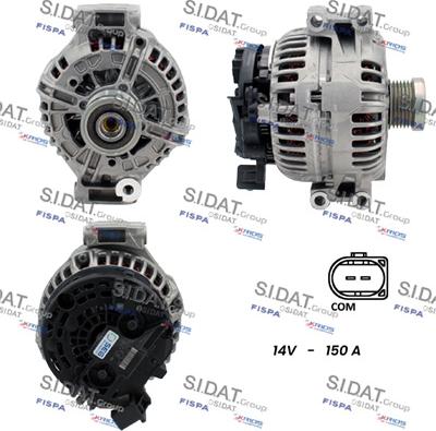 Sidat A12BH0123 - Alternator autospares.lv