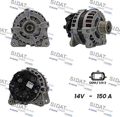 Sidat A12BH0173A2 - Alternator autospares.lv