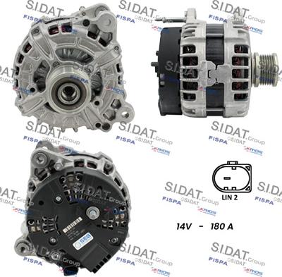 Sidat A12BH0256 - Alternator autospares.lv