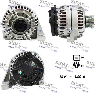 Sidat A12BH0202A2 - Alternator autospares.lv