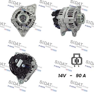 Sidat A12BH0219A2 - Alternator autospares.lv