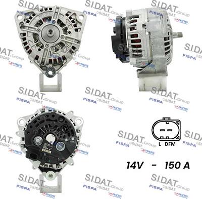 Sidat A12BH0279A2 - Alternator autospares.lv