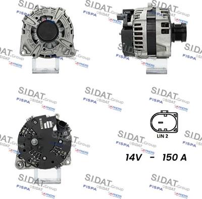 Sidat A12BH0276 - Alternator autospares.lv