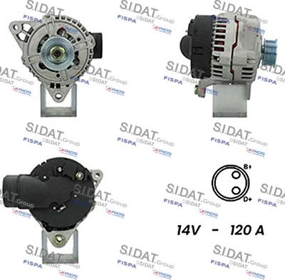 Sidat A12BH0736A2 - Alternator autospares.lv