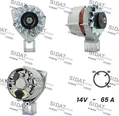 Sidat A12BH1001A2 - Alternator autospares.lv