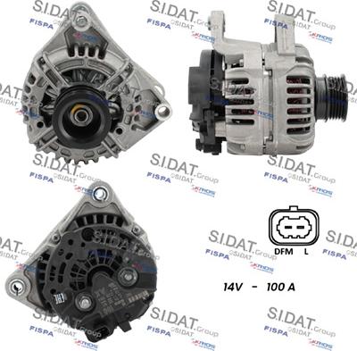 Sidat A12BH1162 - Alternator autospares.lv