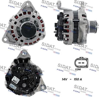 Sidat A12BH1368 - Alternator autospares.lv