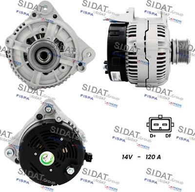 Sidat A12BH1276A2 - Alternator autospares.lv