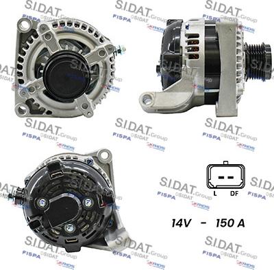 Sidat A12DE0443A2 - Alternator autospares.lv