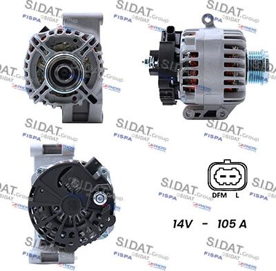 Sidat A12DE0051A2 - Alternator autospares.lv