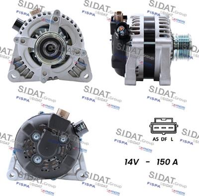 Sidat A12DE0006 - Alternator autospares.lv