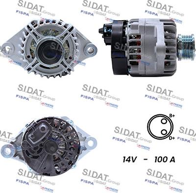 Sidat A12DE0081A2 - Alternator autospares.lv