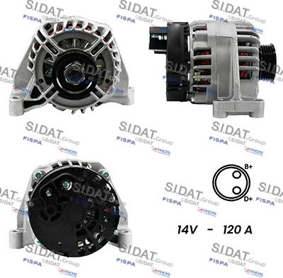 Sidat A12DE0030A2 - Alternator autospares.lv