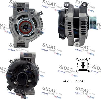 Sidat A12DE0119 - Alternator autospares.lv