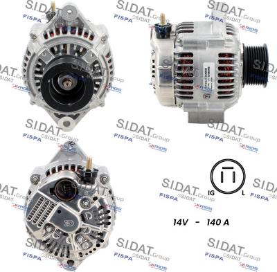 Sidat A12DE0312 - Alternator autospares.lv