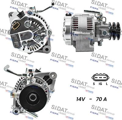 Sidat A12DE0331A2 - Alternator autospares.lv