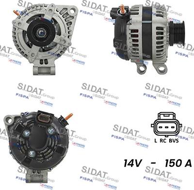 Sidat A12DE0261A2 - Alternator autospares.lv