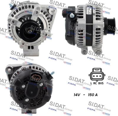 Sidat A12DE0261 - Alternator autospares.lv