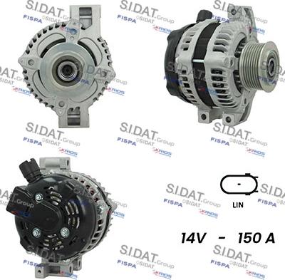 Sidat A12DE0212A2 - Alternator autospares.lv