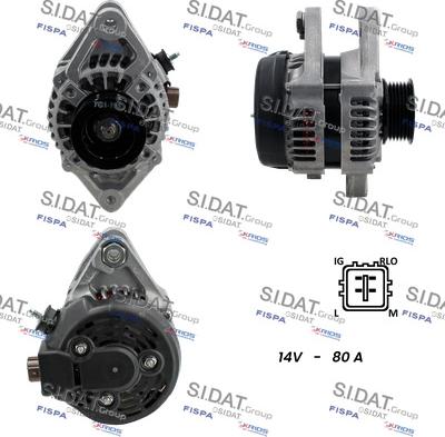 Sidat A12DE0239 - Alternator autospares.lv