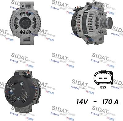 Sidat A12DE0789A2 - Alternator autospares.lv