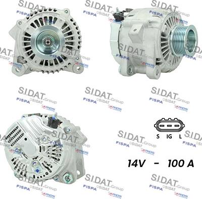 Sidat A12DE0720A2 - Alternator autospares.lv