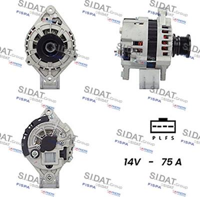 Sidat A12DR0811A2 - Alternator autospares.lv